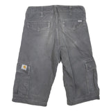 CARHARTT Mens Cargo Shorts Grey Casual S W28 Durable Workwear
