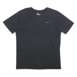 NIKE Mens Black L T-Shirt Short Sleeve Crew Neck Cotton Casual Sportswear