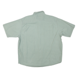 WRANGLER Mens Green Cotton Blend Casual Shirt XL Button Pocket Workwear Relaxed