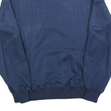 H CLUB Mens Blue Casual Jacket L Cotton Blend Plain Zip Closure Sports Leisure