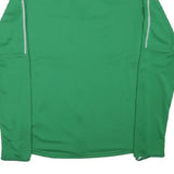 NIKE Mens Green Outdoor Jacket S Polyester Blend Woven Plain Slim Fit Zip