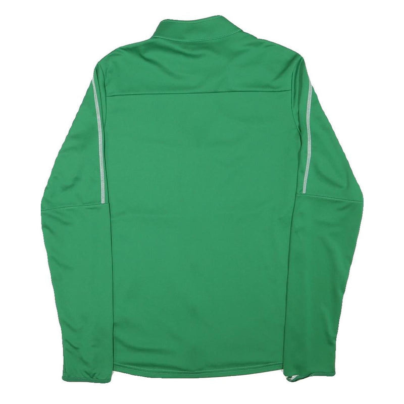 NIKE Mens Green Outdoor Jacket S Polyester Blend Woven Plain Slim Fit Zip