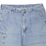 WRANGLER Mens Denim Blue Cargo Shorts XL W38 Cotton Blend Casual Pocketed