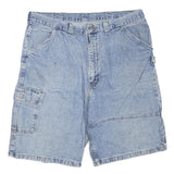 WRANGLER Mens Denim Blue Cargo Shorts XL W38 Cotton Blend Casual Pocketed