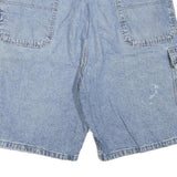 WRANGLER Mens Denim Blue Cargo Shorts XL W38 Cotton Blend Casual Pocketed