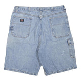 WRANGLER Mens Denim Blue Cargo Shorts XL W38 Cotton Blend Casual Pocketed