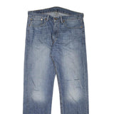 LEVI'S Mens Jeans Blue Regular Straight Denim Medium W35 L32 Classic Cotton
