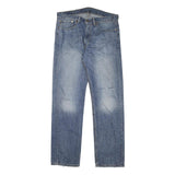 LEVI'S Mens Jeans Blue Regular Straight Denim Medium W35 L32 Classic Cotton