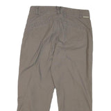 COLUMBIA Womens Cotton Blend Beige Regular Straight Trousers W28 L24 Outdoor Zip