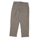 COLUMBIA Womens Cotton Blend Beige Regular Straight Trousers W28 L24 Outdoor Zip