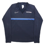 NIKE Mens Navy Blue Sports Coaching 1/4 Zip M Sweatshirt Activewear
