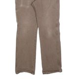 DICKIES Mens Jeans Brown Regular Straight Denim W32 L28 Zip Cotton Blend