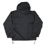 HELLY HANSEN Mens Black Outdoor Jacket S Polyester Blend Zip Hooded Plain