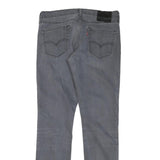 LEVI'S Mens Slim Grey Denim Slim Fit Jeans W32 L32 Zip Denim