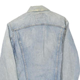LEVI'S Womens Blue Denim Jacket S Cotton Blend Button Closure Classic Fit