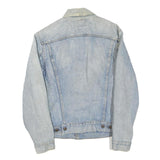 LEVI'S Womens Blue Denim Jacket S Cotton Blend Button Closure Classic Fit