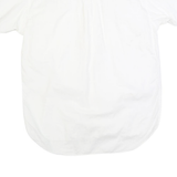 ADIDAS Mens White Cotton Blend Casual Shirt M Loup Sport Embroidered Logo