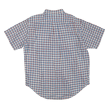 RALPH LAUREN Mens Blue Red Check Short Sleeve Shirt L Classic Cotton Blend