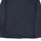 NAUTICA Mens Navy Blue Cotton Blend Zip Jacket L Plain Casual Outerwear