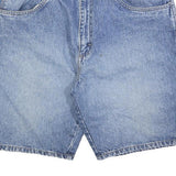 WRANGLER Mens Denim Blue Casual Cargo Shorts M W34 Workwear Relaxed Fit