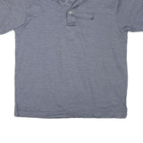 NAUTICA Mens Blue Short Sleeve Plain Polo Shirt M Cotton Blend Casual