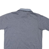 NAUTICA Mens Blue Short Sleeve Plain Polo Shirt M Cotton Blend Casual