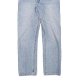 LEVI'S Womens Light Blue Denim Regular Fit Straight Leg Trousers W26 L25