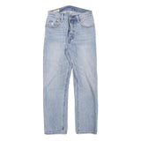 LEVI'S Womens Light Blue Denim Regular Fit Straight Leg Trousers W26 L25