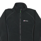 BERGHAUS Mens Black Softshell Jacket S Polyester Blend Zip Up Outdoor Activewear
