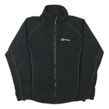 BERGHAUS Mens Black Softshell Jacket S Polyester Blend Zip Up Outdoor Activewear