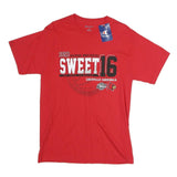 CHAMPION Mens Red Louisville Cardinals Sweet 16 Graphic T-Shirt M Short Sleeve