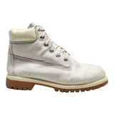 TIMBERLAND Lace-Up Boots Grey Leather Boys UK 4.5