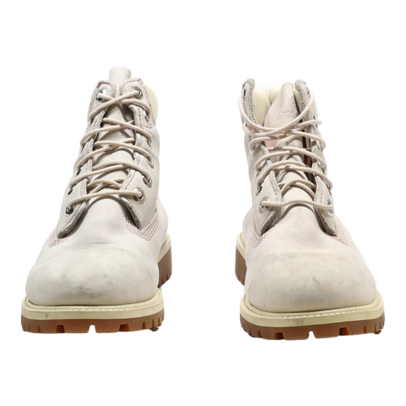 TIMBERLAND Lace-Up Boots Grey Leather Boys UK 4.5