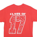 GILDAN Mens Red St Jude Class Of 2017 Graphic T-Shirt M Short Sleeve Crew Neck