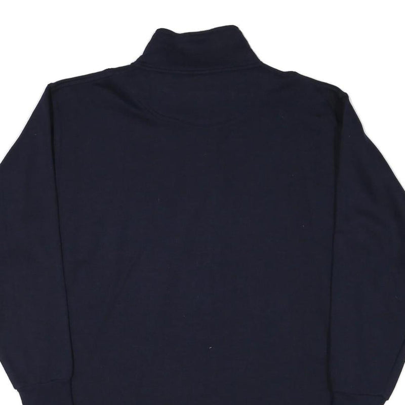 BUCHER Mens Black 1/4 Zip XL Cotton Blend Sweatshirt Pullover Casual Everyday