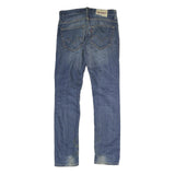 LEVI'S 513 Mens Jeans Blue Slim Skinny Denim Medium W30 L32 Casual Wear