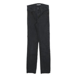 LEVI'S Womens Black Slim Skinny Denim Dark W24 L28 Stretch Cotton Blend Jeans