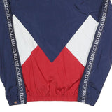 ELLESSE Womens Navy Blue White & Red Track Jacket S Polyester Blend Zip Logo