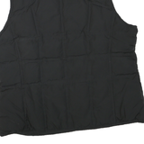 PENDLETON Mens Black Jacket L Polyester Blend Plain Zip Sleeveless Outdoor Warm