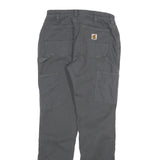 CARHARTT Womens Cotton Blend Black Relaxed Straight Trousers W26 L30 Casual