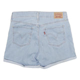 LEVI'S Womens Denim Light Blue Casual Shorts M W29 Summer Roll Hem