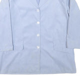 LE TEMPS D'HARVEY Womens Pale Blue Button Jacket L Polyester Blend Tailored