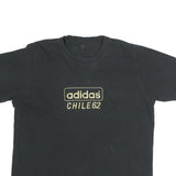 ADIDAS Womens Black Graphic T-Shirt XL Short Sleeve Crew Neck Cotton Casual