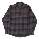 ORVIS Mens Red & Grey Check Shirt M Cotton Blend Long Sleeve Casual