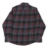 ORVIS Mens Red & Grey Check Shirt M Cotton Blend Long Sleeve Casual