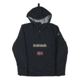 PATAGONIA Mens Black Zip Hooded Jacket L Polyester Blend Outdoor Casual