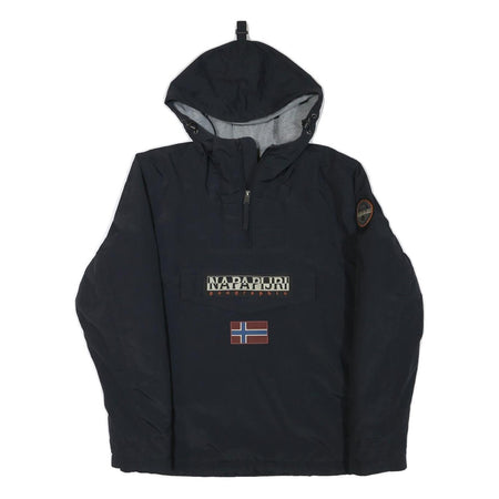 PATAGONIA Mens Black Zip Hooded Jacket L Polyester Blend Outdoor Casual