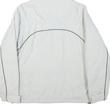 HELLY HANSEN Mens White Grey Outdoor Jacket S Polyester Plain Zip Hooded