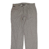 DOLCE & GABBANA Mens Cotton Beige Pinstripe Regular Fit Straight Leg Trousers
