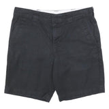 DICKIES Mens Black Casual Shorts M W34 Cotton Blend Regular Fit Workwear